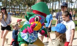 Mascotte au camping Les Dunes de Contis