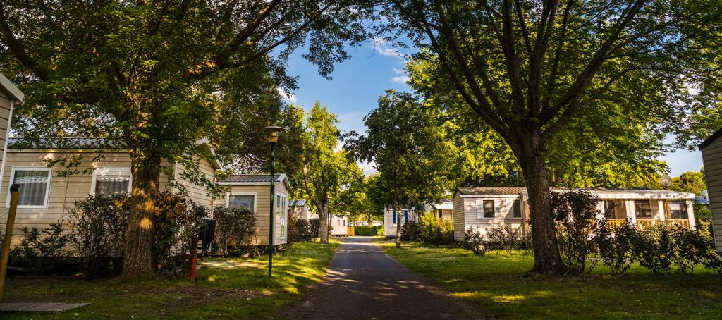 Mobil homes au camping de la Réserve